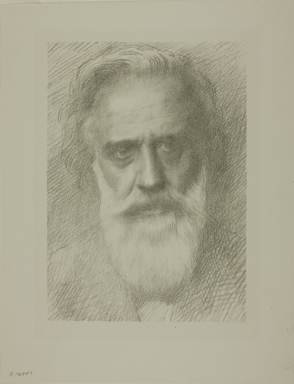 Porträt des Künstlers, achte Platte von Alphonse Legros