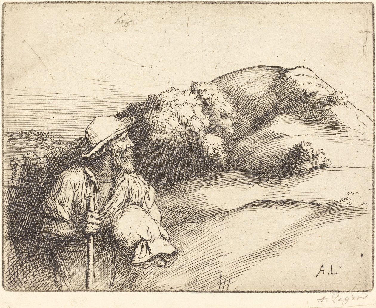 Rückkehr von den Feldern (Le retour des champs) von Alphonse Legros