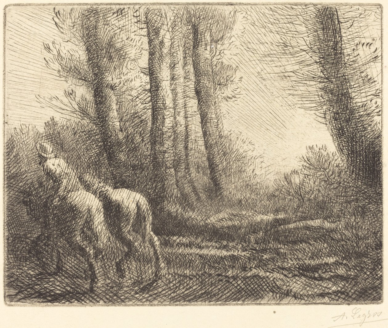 Rückkehr vom Pflügen von Alphonse Legros