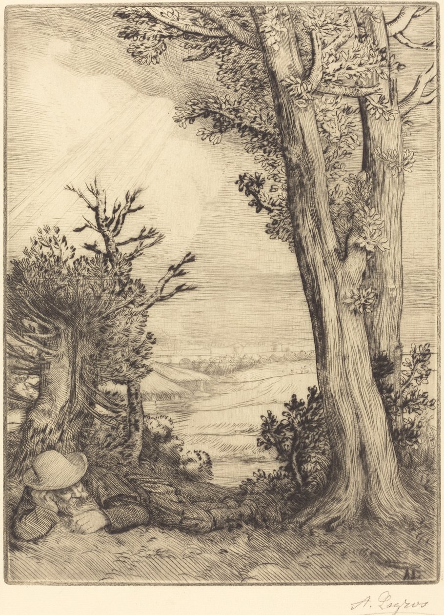 Siesta auf dem Land von Alphonse Legros