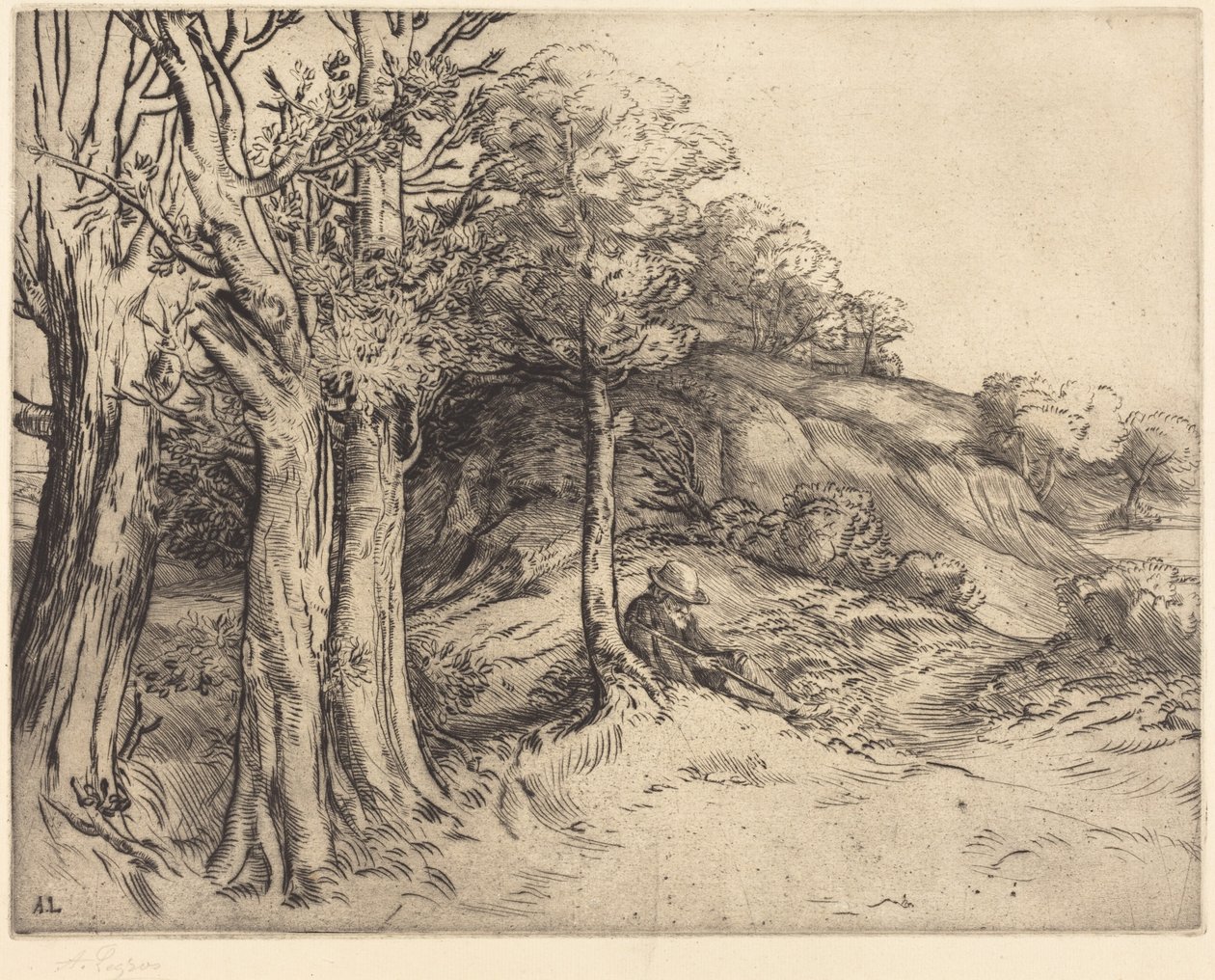 Einsamkeit (Solitude (Landschaft)) von Alphonse Legros