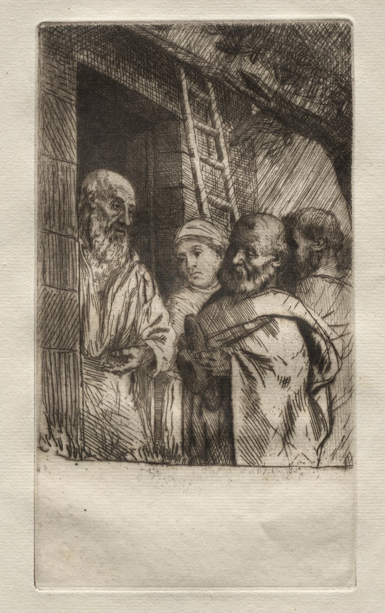 St. Pierre et St. Paul an der Tür des Bonhomme Misère von Alphonse Legros