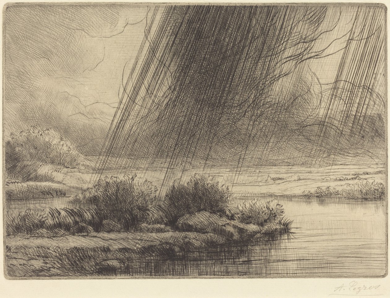Sturm (Un orage) von Alphonse Legros