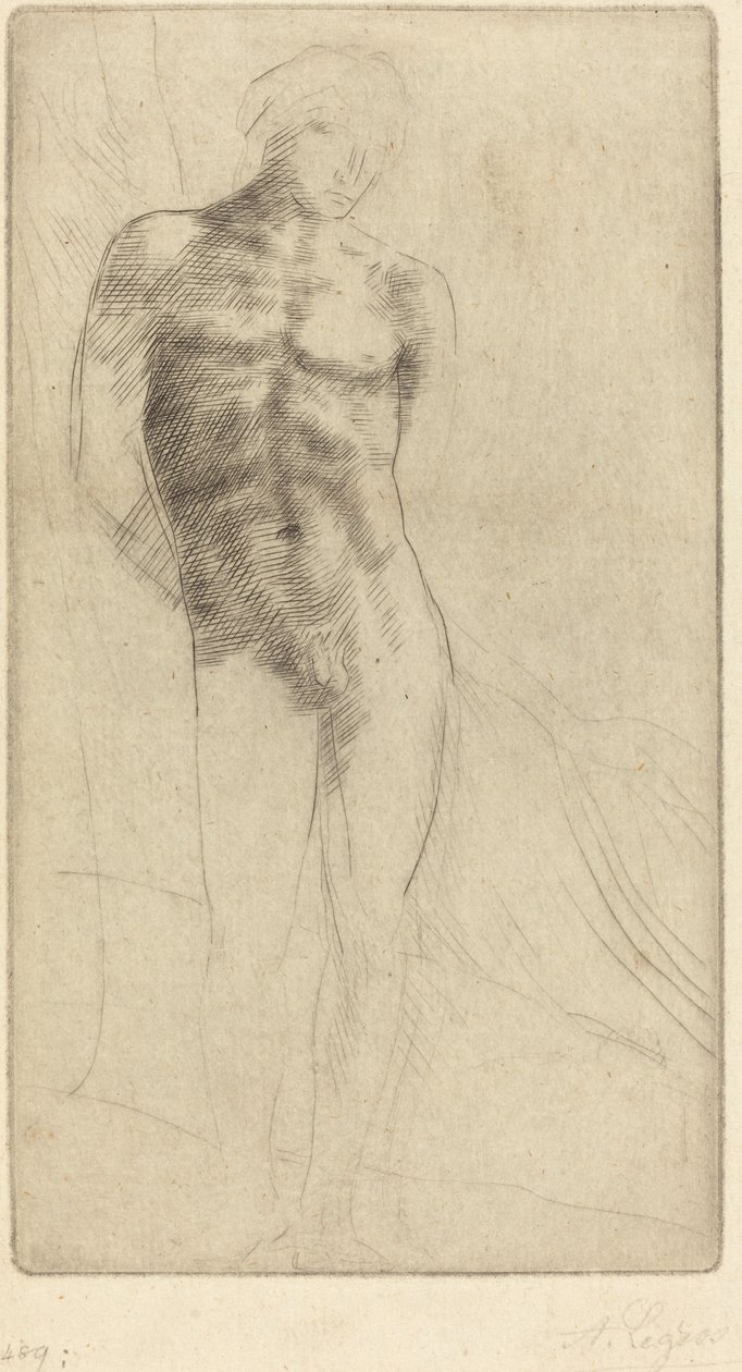 Studie einer nackten Figur von Alphonse Legros