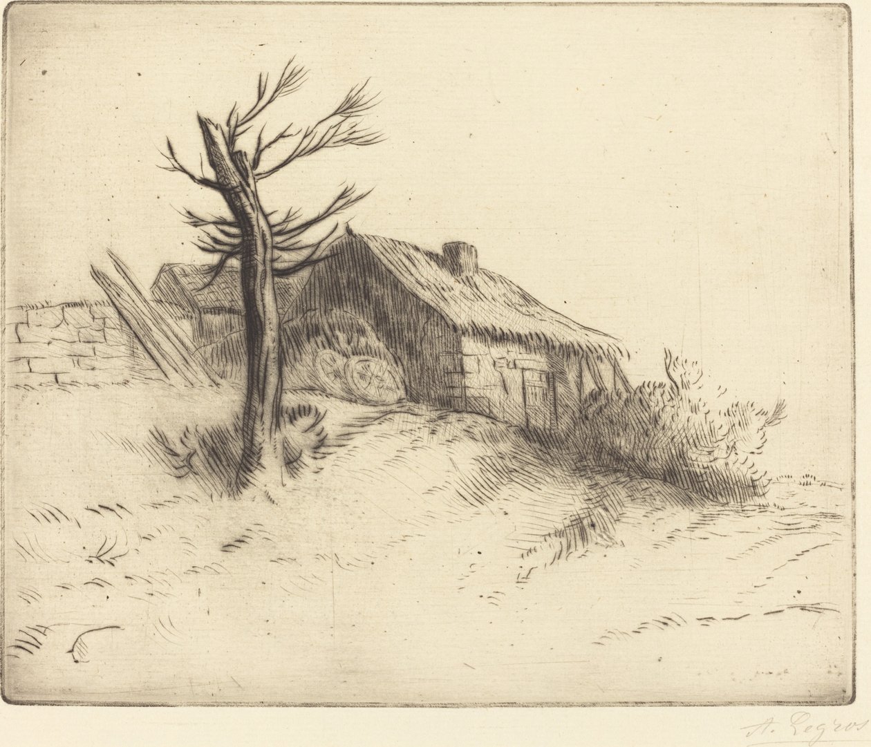Reetgedecktes Cottage von Alphonse Legros