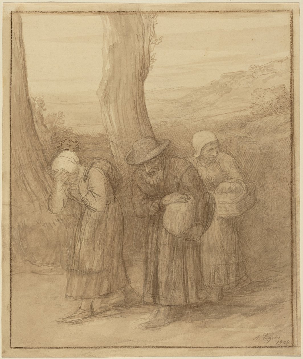 Die Abreise von Alphonse Legros