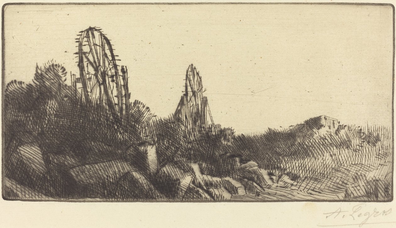 Die alten Rennbahnen von Montrouge Les vielles carriers de Montrouge von Alphonse Legros
