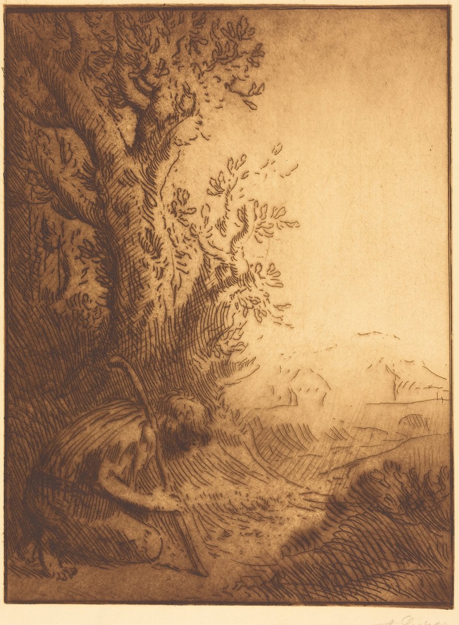 Der verlorene Sohn, 4. Tafel von Alphonse Legros