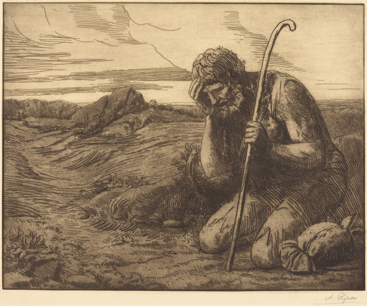 Der verlorene Sohn, 6. Tafel von Alphonse Legros