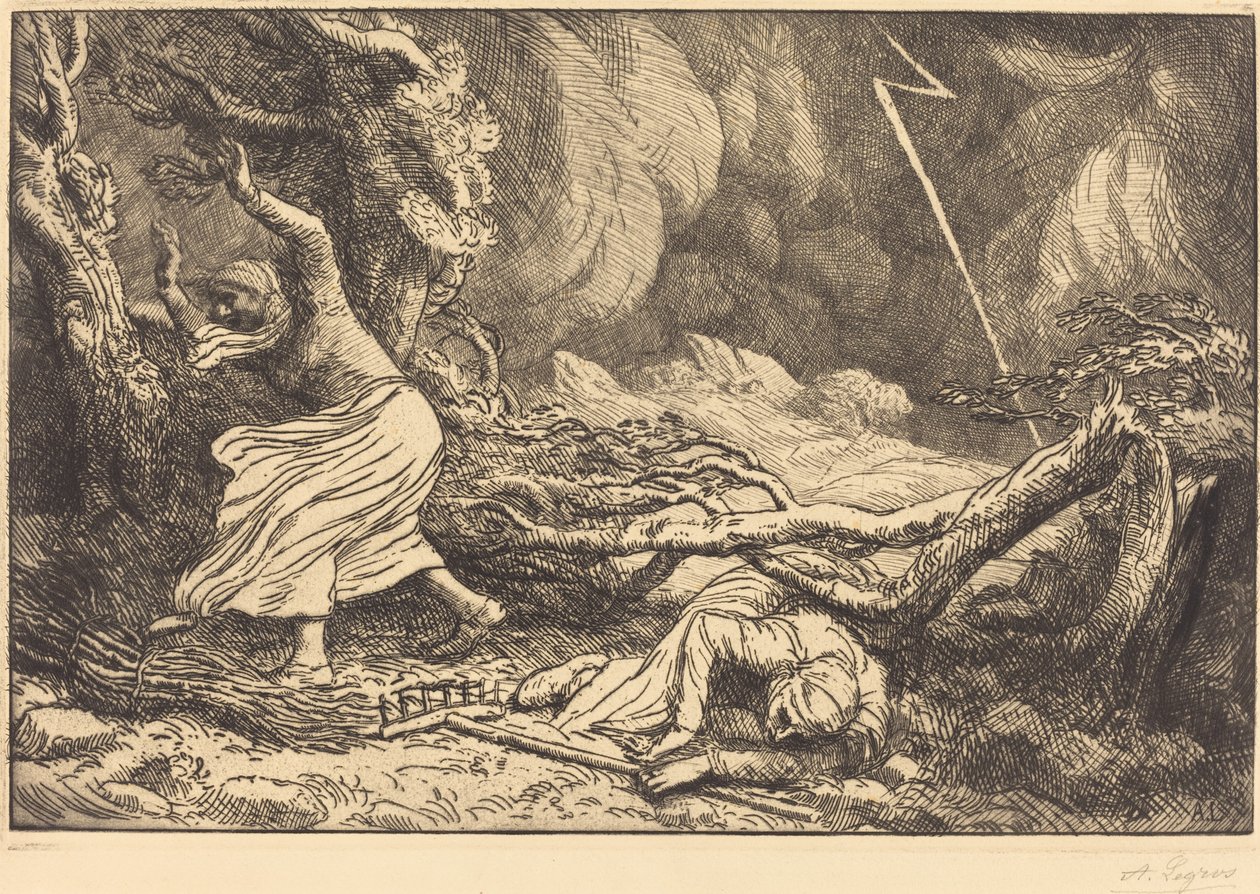 Opfer des Blitzes von Alphonse Legros