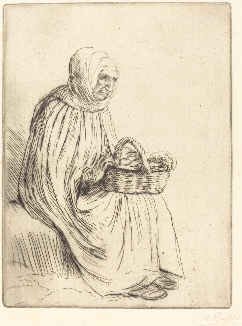 Marktfrau von Alphonse Legros