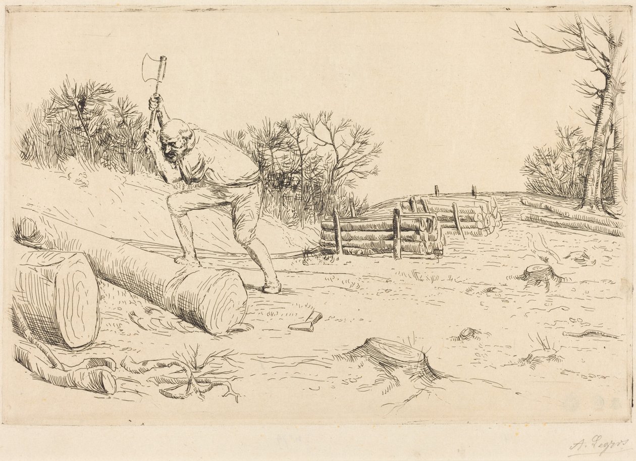 Holzfäller von Alphonse Legros