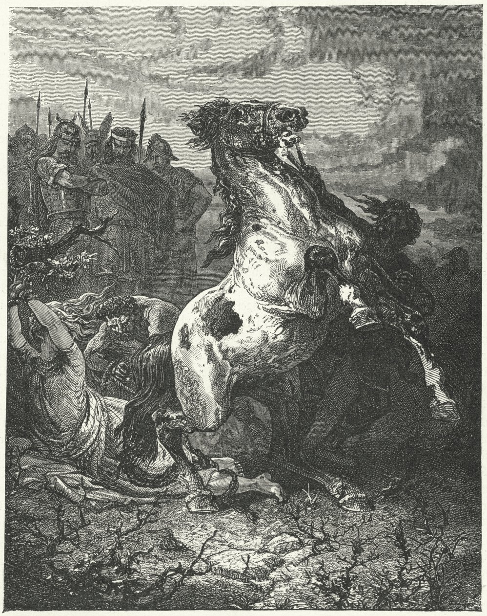 Die Hinrichtung von Brunhilda von Austrasien, 613 von Alphonse Marie de (after) Neuville
