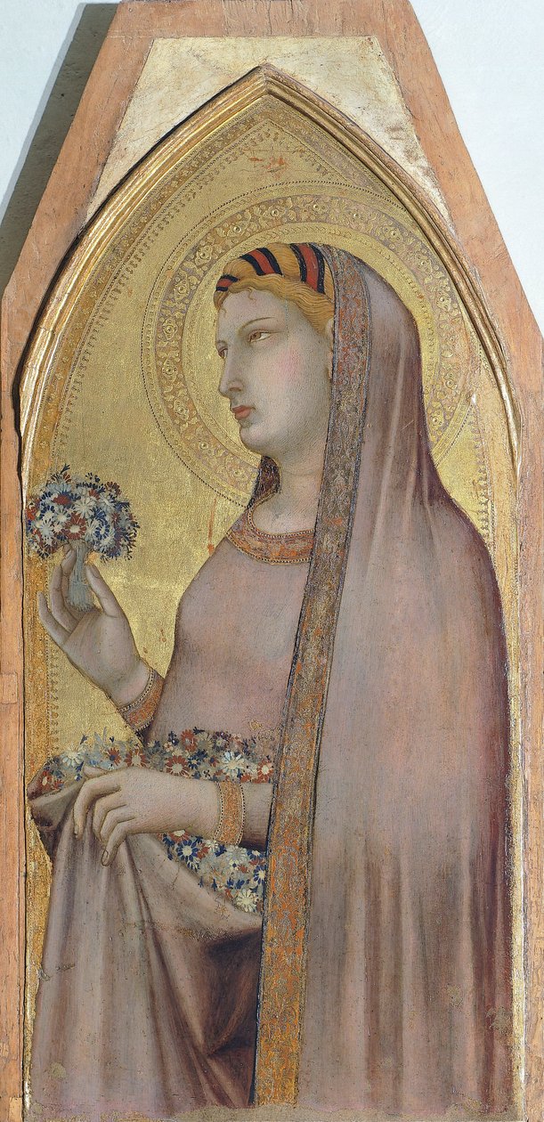 St. Dorothea (Detail) von Ambrogio Lorenzetti