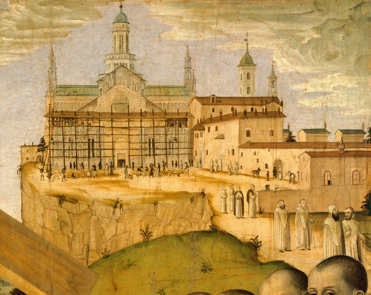 Bau der Certosa di Pavia, von Ambrogio da Fossano genannt Bergognone (1453-1523 ca.), Italien 15. Jahrhundert, Detail von Ambrogio da Fossano (c.1460 1523)