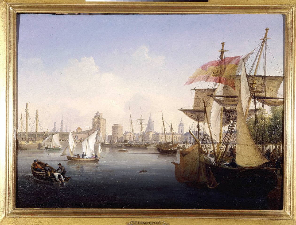 Der Hafen von La Rochelle, von Louis Garneray, ca. 1820 von Ambroise Louis Garneray