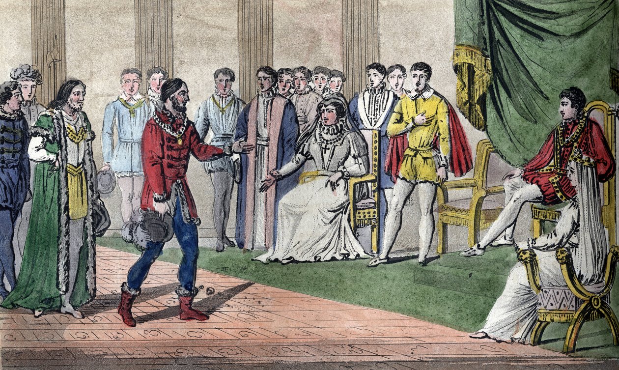 Karl IX. (1550-74) wird von der Diät informiert, dass sein Bruder Henri d