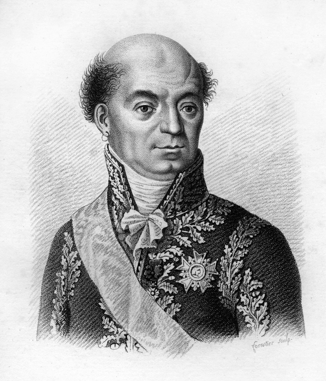 Dominique Catherine, Marquis de Pérignon Maréchal de France (1754-1818). Graviert von Ambroise Tardieu 1818. Stella Sammlung. von Ambroise Tardieu