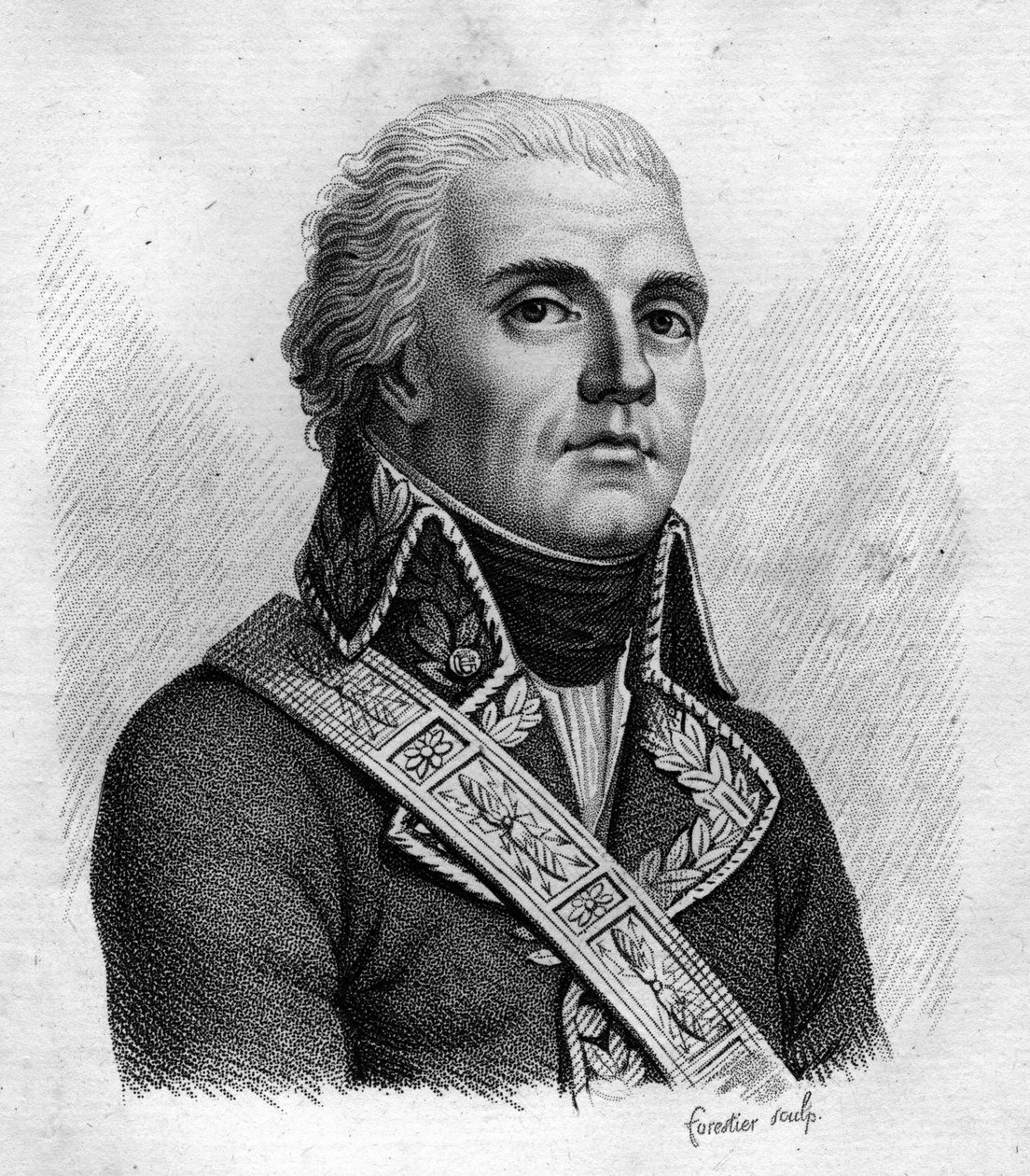 Jacques Dugommier. Französischer General (1738 bis 1794). In „Portraits der französischen Generäle nach den Siegen und Eroberungen der Franzosen“. Graviert von Ambroise Tardieu im Jahr 1818. Stella Collection von Ambroise Tardieu