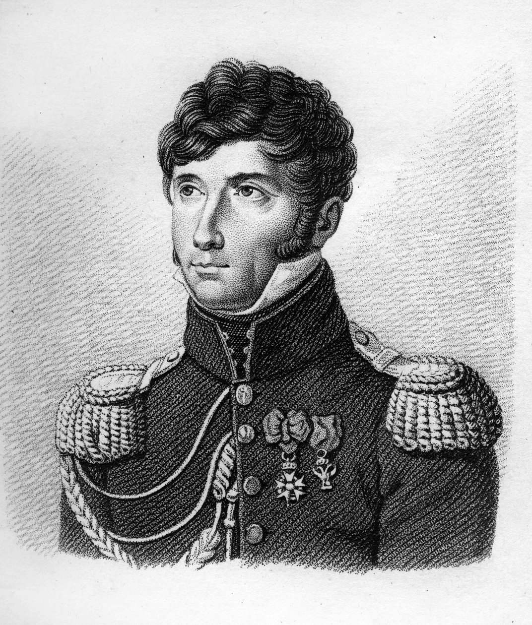 Louis Michel Letort (Le Tort) (1773-1815) in General de Brigade. Graviert von Ambroise Tardieu 1818. Stella Sammlung. von Ambroise Tardieu