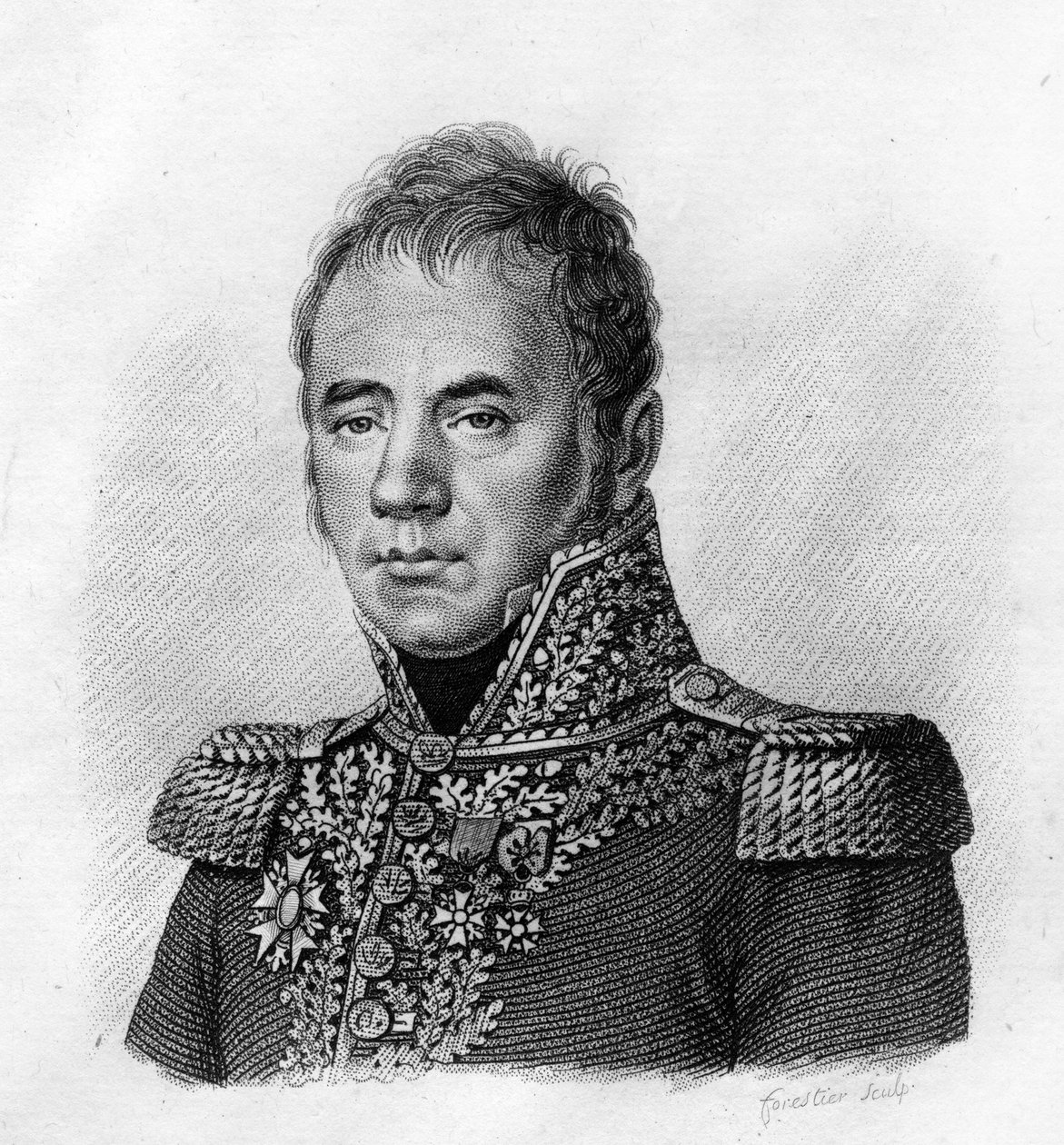 Pierre Joseph Habert (1773-1825) - in „Portraits des généraux français en suite les victoires et conquêtes des Français“. Graviert von Ambroise Tardieu 1818. Stella Sammlung. von Ambroise Tardieu