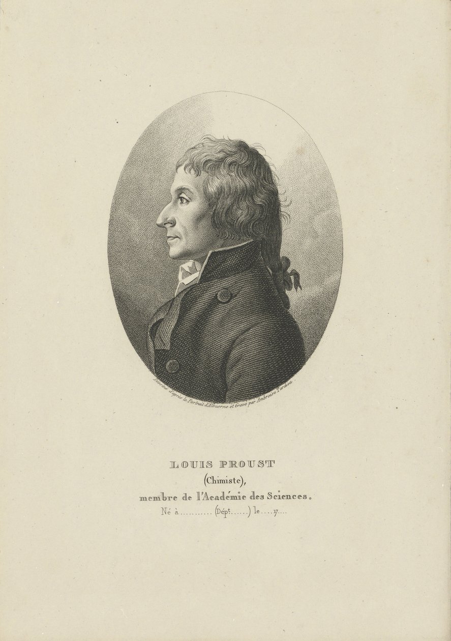 Porträt von Joseph Louis Proust 1754-1826, um 1800 von Ambroise Tardieu