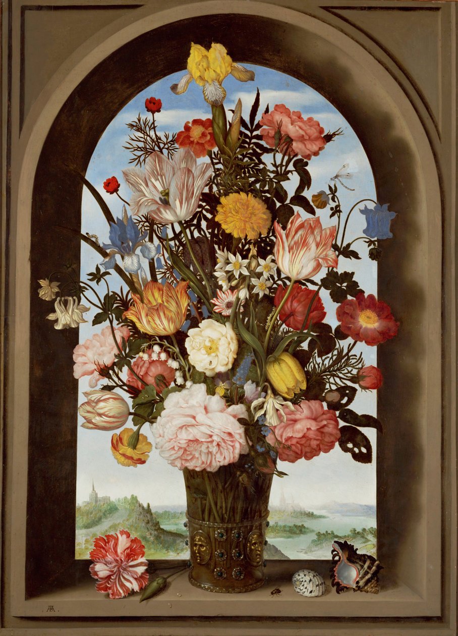 Blumenstillleben mit Tulpen von Ambrosius II Bosschaert