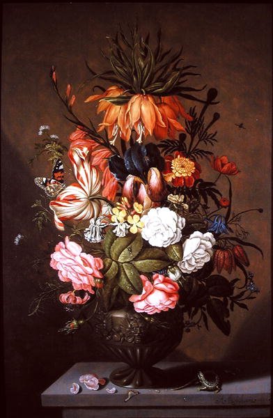Stillleben mit verschiedenen Blumen, 1634 von Ambrosius the Younger Bosschaert