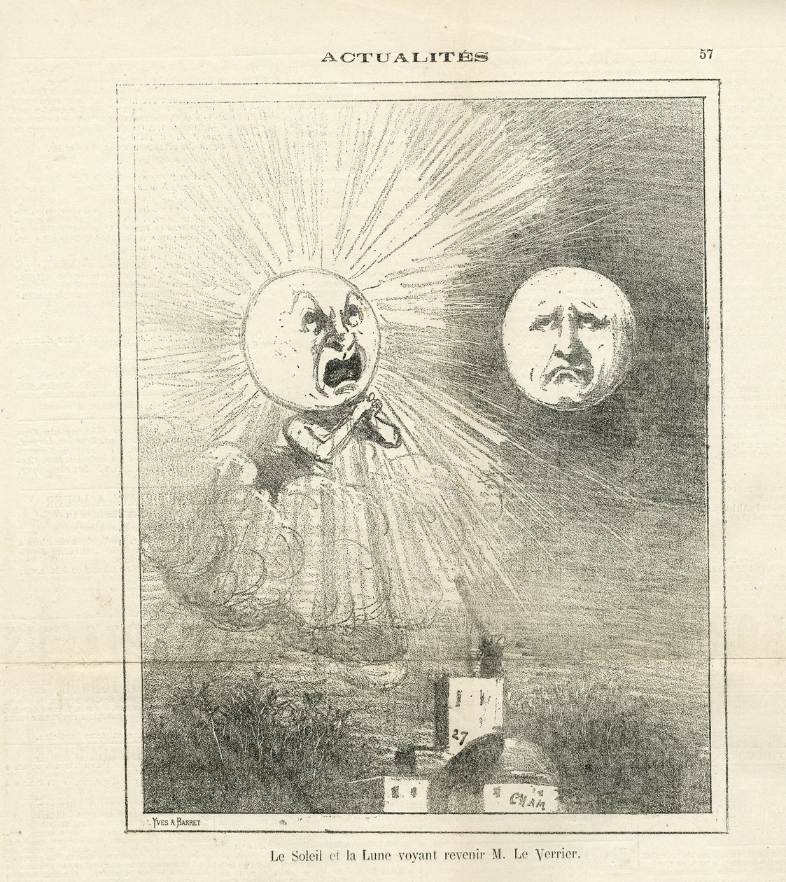 Illustration von Cham (1819-1879) in Le Charivari von Amédée de Noé