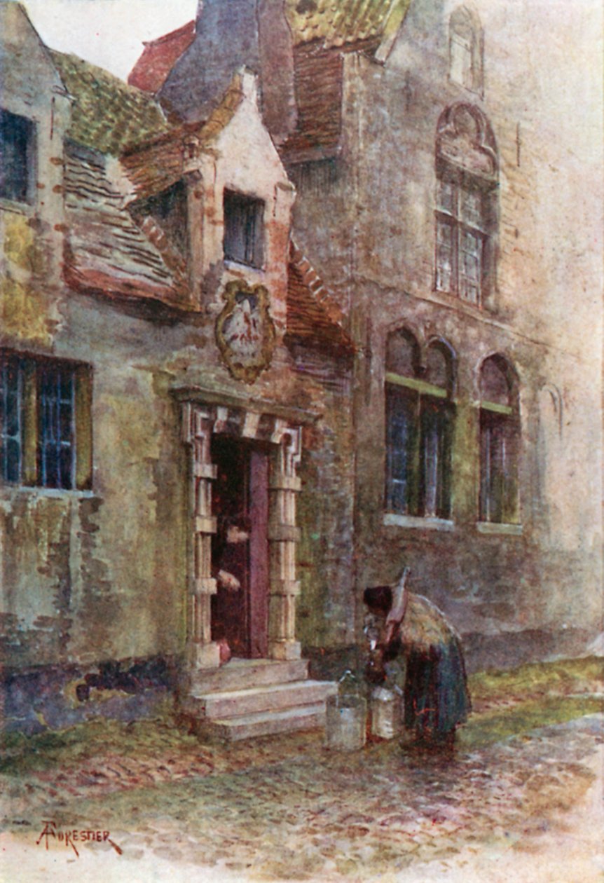 Maison du Pelican (Armenhaus), Brügge von Amedee (after) Forestier