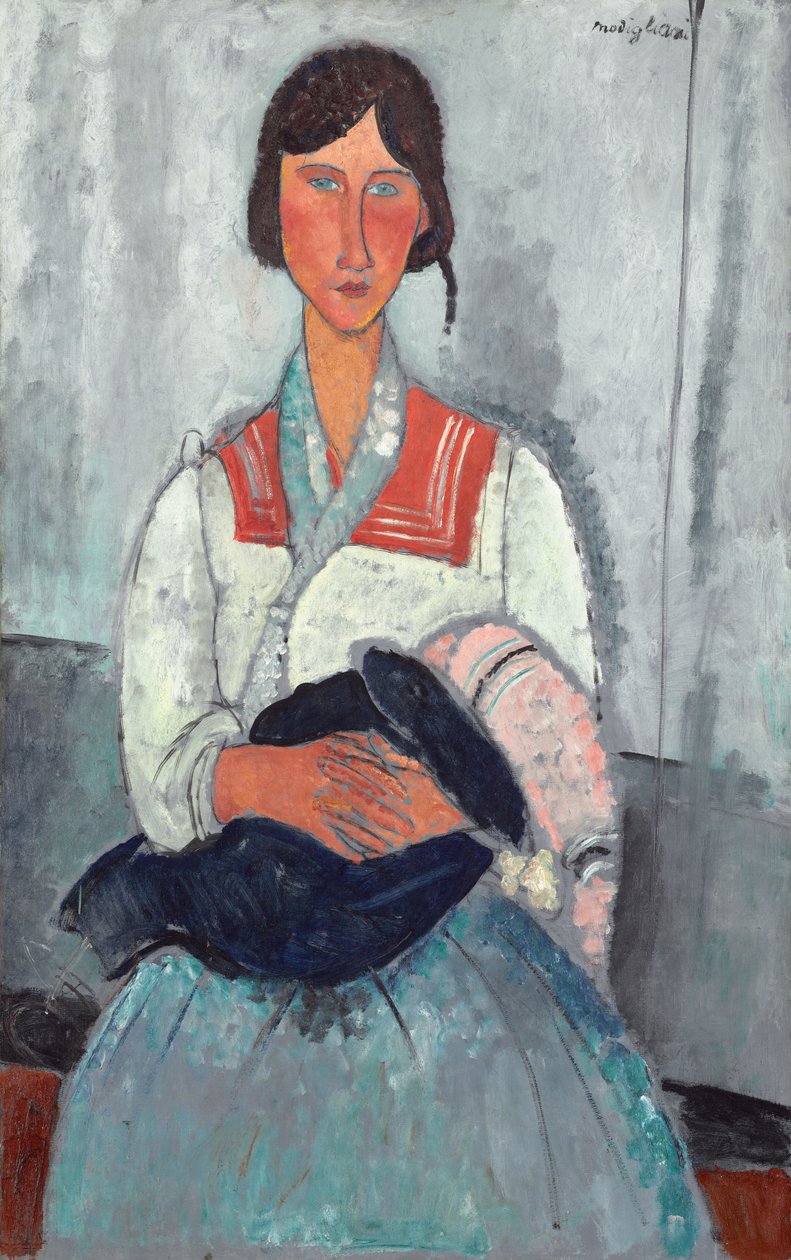 Zigeunerin mit Baby von Amedeo Modigliani