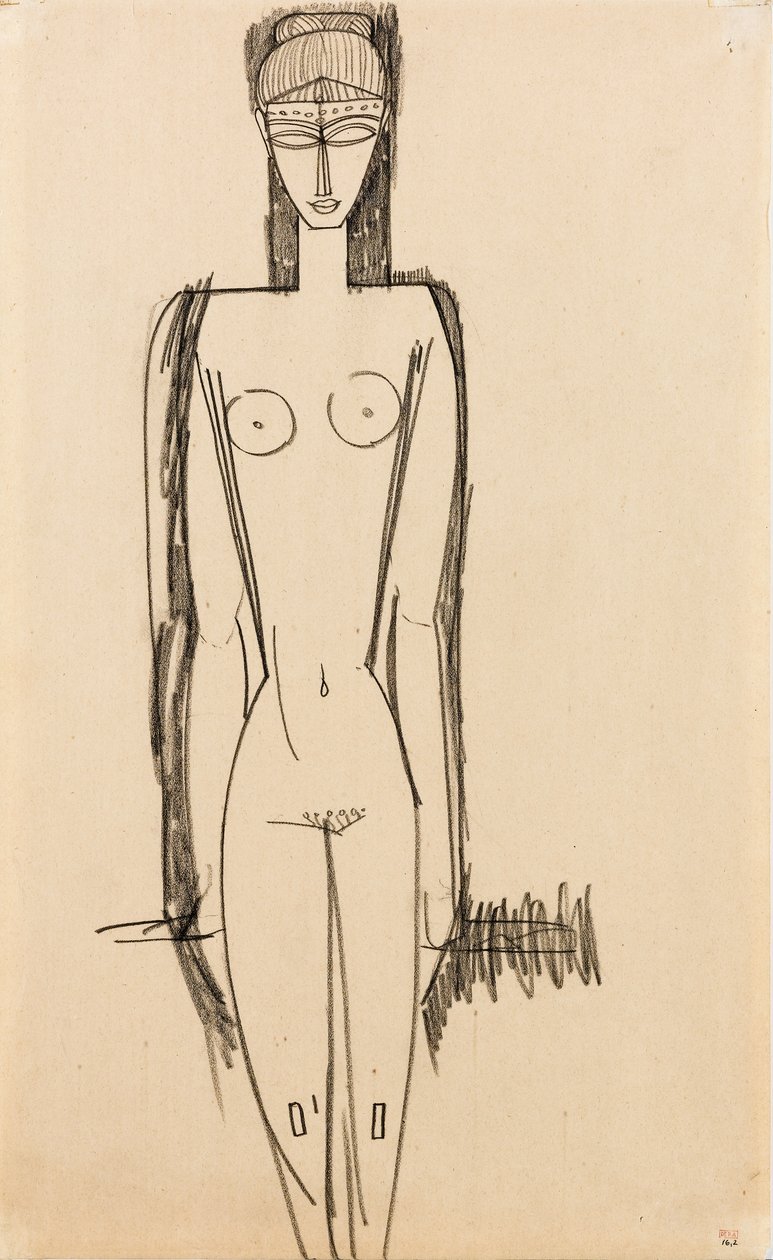 Stehender Akt; Nu debout, um 1910-1911 von Amedeo Modigliani