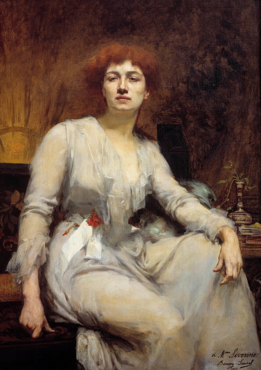 Porträt von Severine (Caroline Remy, Ehefrau Guebhard) von Amelie Beaury Saurel