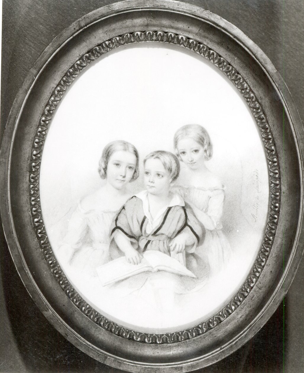 Blandine (geb. 1835), Cosima (geb. 1837) und Daniel (geb. 1839), Kinder von Marie d