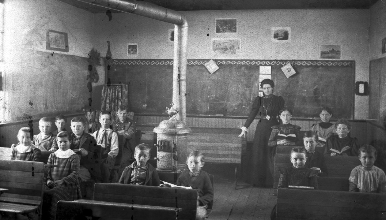 Aspen Klassenzimmer, ca. 1880-90 von American Photographer