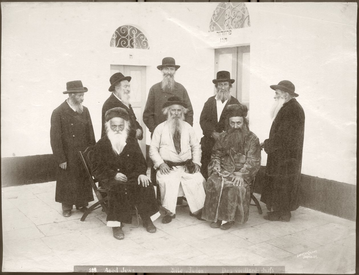 Ältere europäische Juden, ca. 1898-1911 von American Photographer
