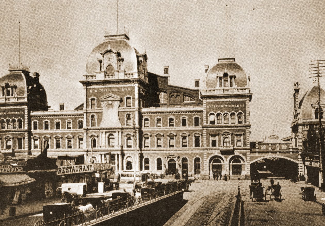 Grand Central Station an der 42nd St. und Park Ave., New York City, 1887 von American Photographer