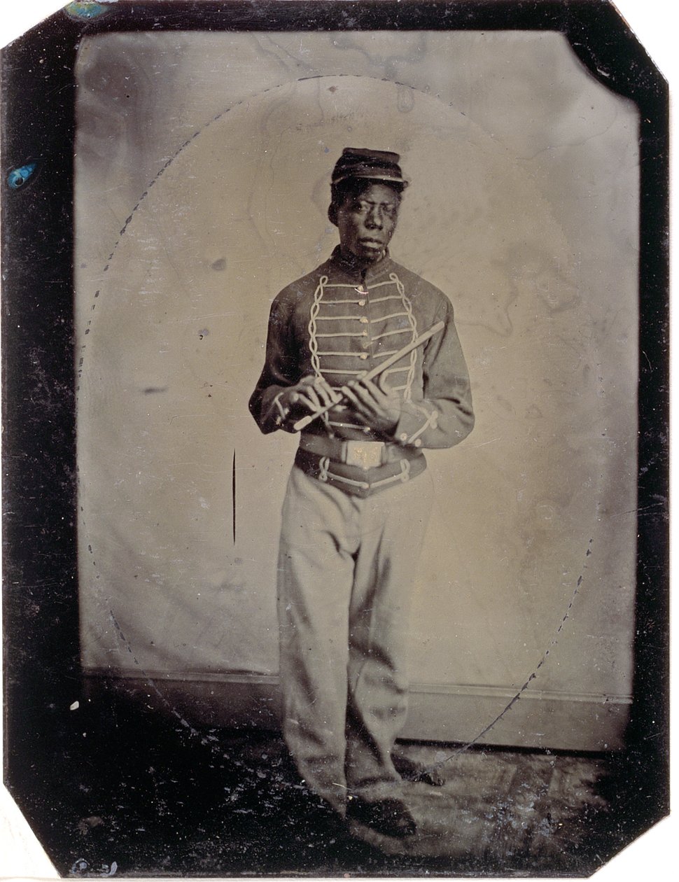 Private John Goosberry, Kompanie E, 54. Massachusetts Infanterieregiment, ca. 1865 von American Photographer
