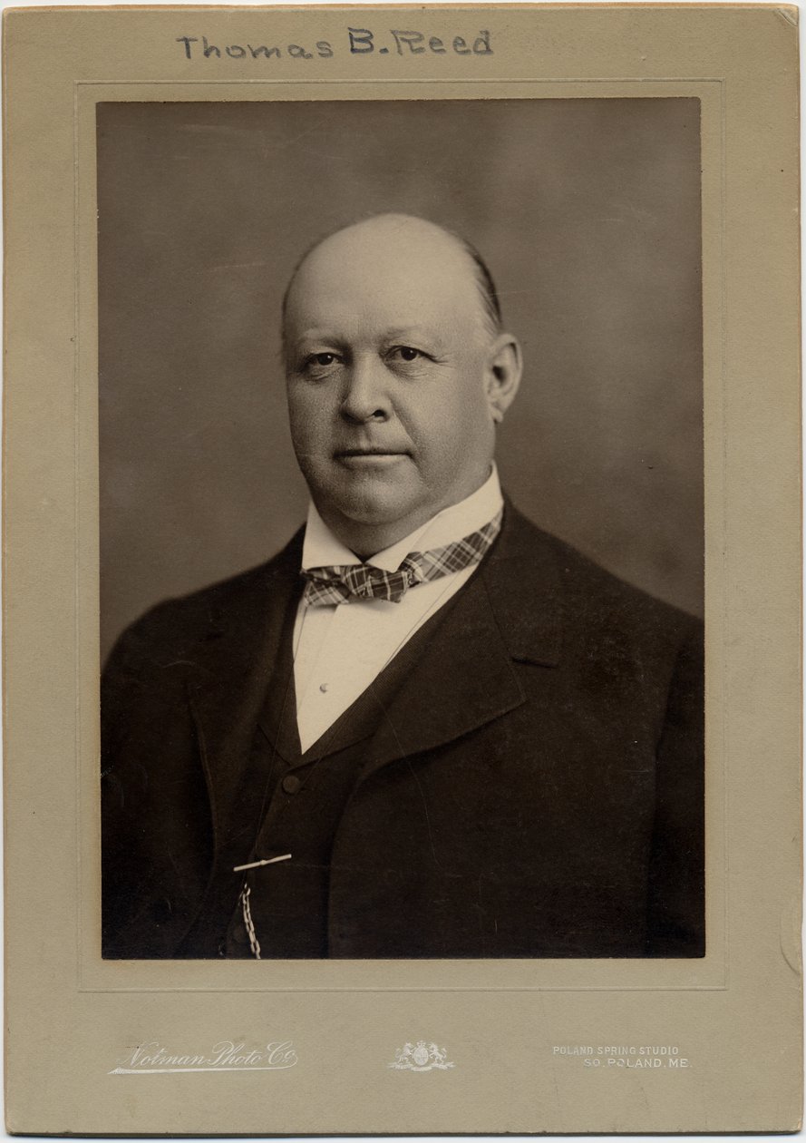 Thomas Brackett Reed (1839-1902), amerikanischer Politiker; Foto von Notman Photography Co. von American Photographer