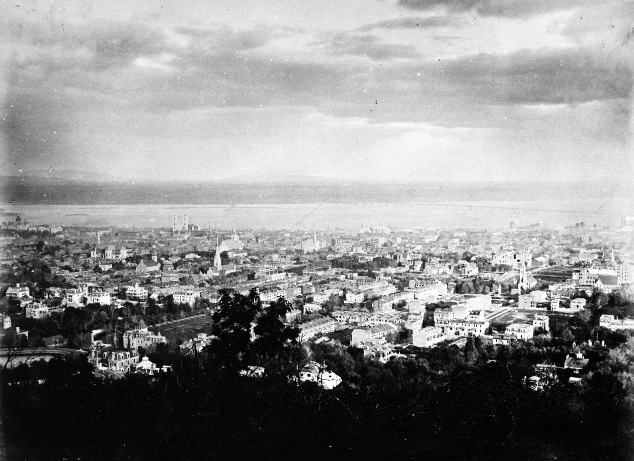 Blick auf Montreal vom Mount Royal Park, ca. 1860-90 von American Photographer