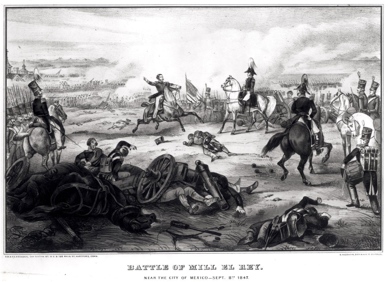 Schlacht von Mill El Rey, nahe der Stadt Mexiko, 8. September 1847 von American School