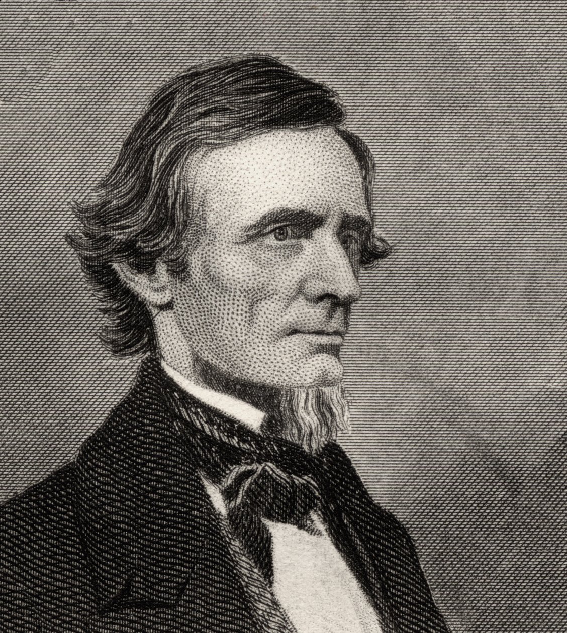Porträt von Jefferson Davis (1808-1889) von American School