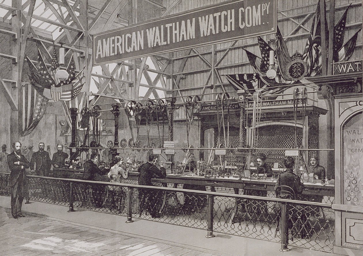 Die American Waltham Watch Company, Massachusetts, 1885 von American School