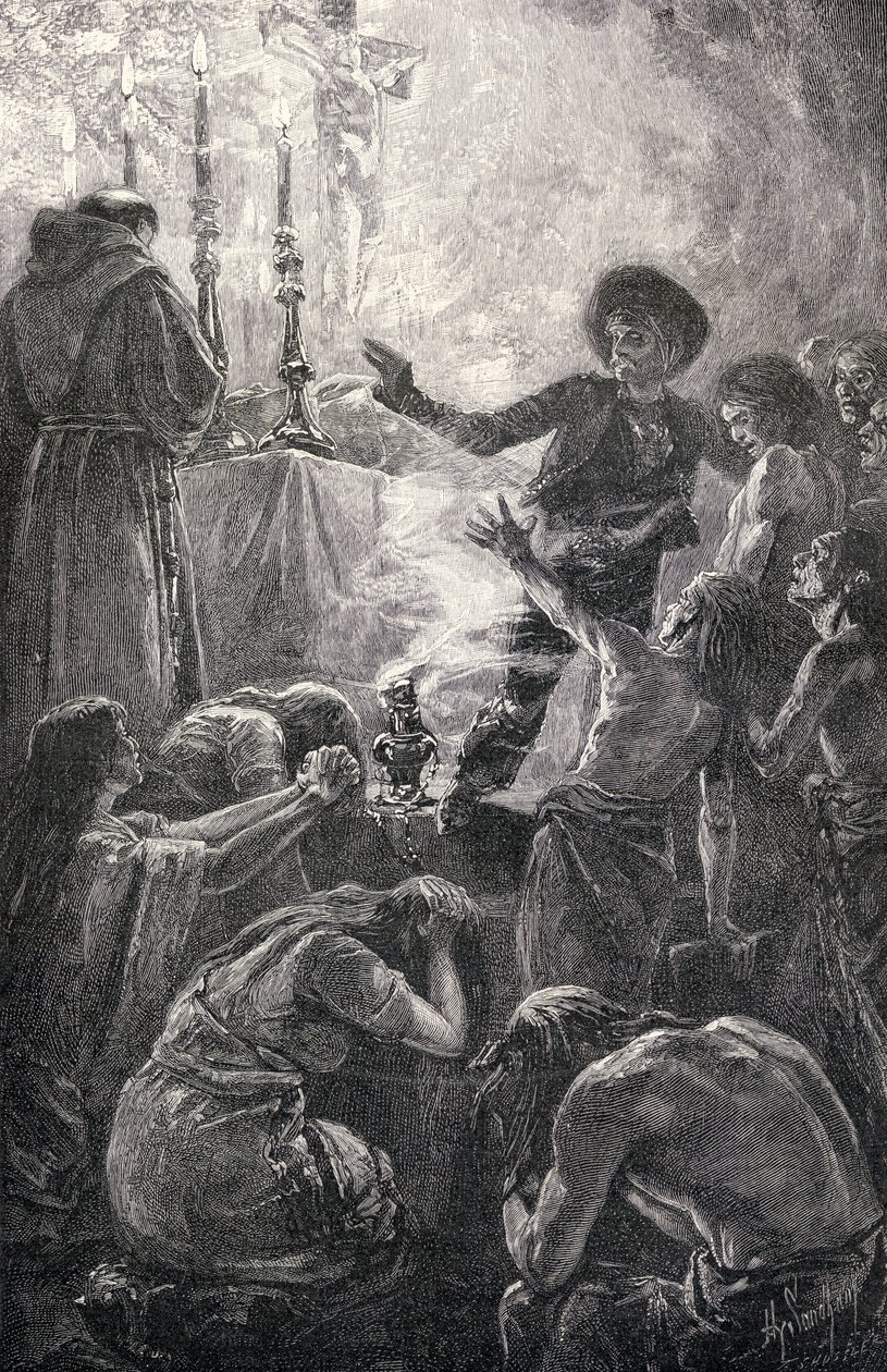 Das Begräbnis von Pater Junipero, aus 