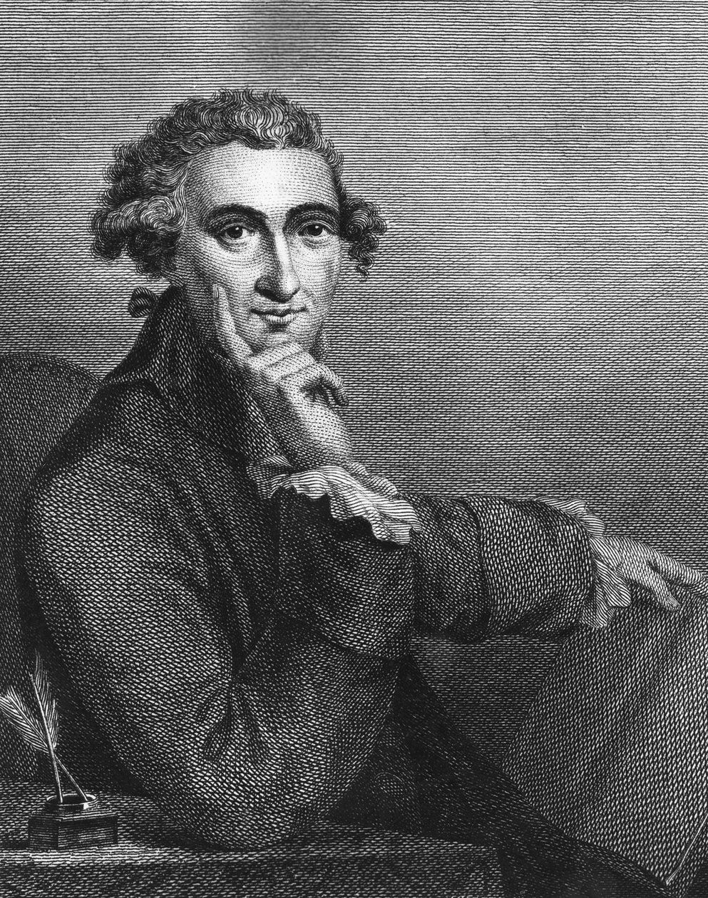 Thomas Paine, graviert von William Angus, 1791 von American School