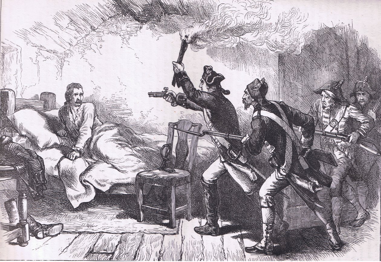 Verhaftung von General Westcott, Illustration aus Cassells Geschichte der Vereinigten Staaten, veröffentlicht von Cassell, Petter & Galpin, ca. 1900 (Litho) von American English school