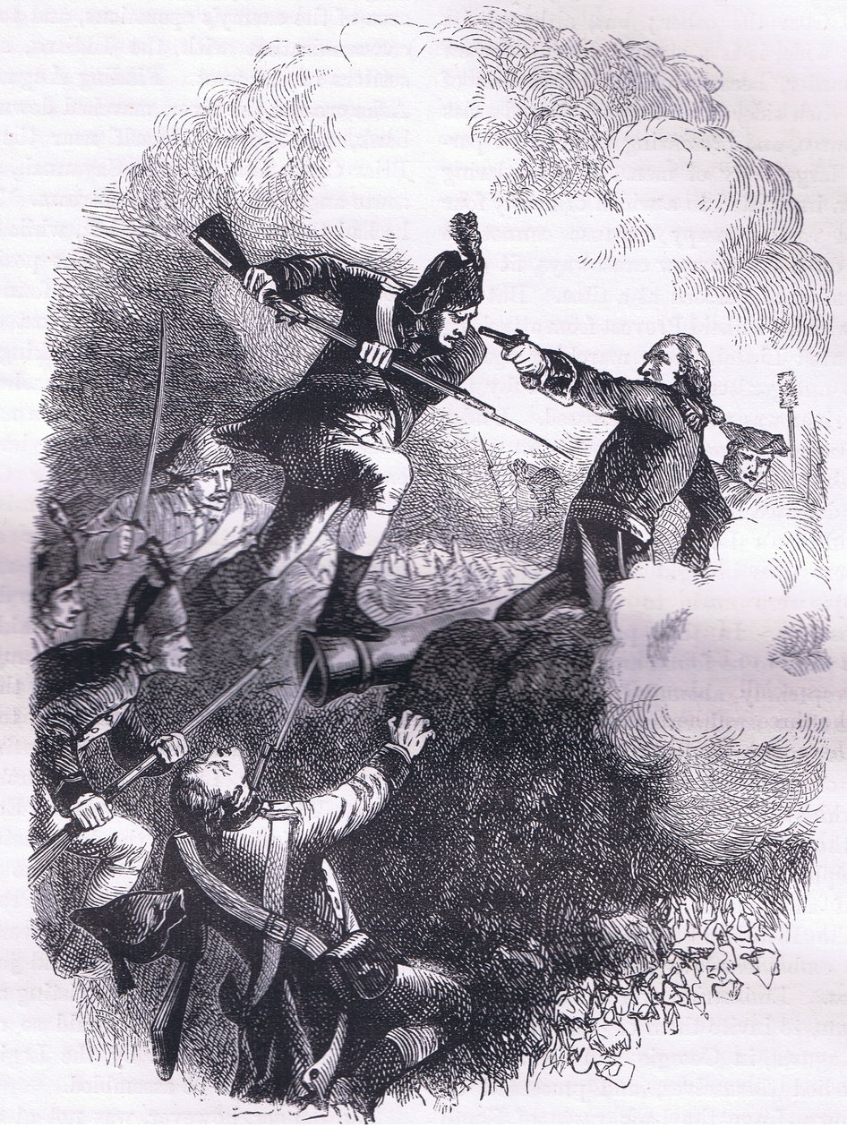 Der Angriff auf Stony Point, Illustration aus Cassells Geschichte der Vereinigten Staaten, veröffentlicht von Cassell, Petter & Galpin, ca. 1900 (Litho) von American English school