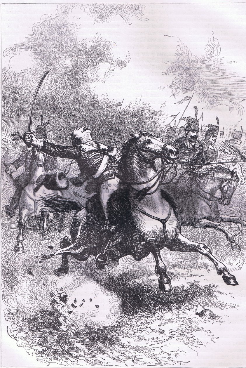 Der Angriff der Pulaski, Illustration aus Cassells Geschichte der Vereinigten Staaten, veröffentlicht von Cassell, Petter & Galpin, ca. 1900 (Lithografie) von American English school