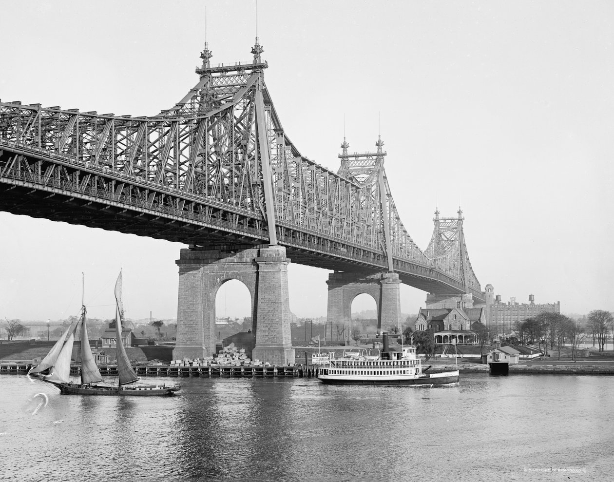 Blackwells Island (Queensboro) Brücke, New York, N.Y., 1910-20 von American Photographer