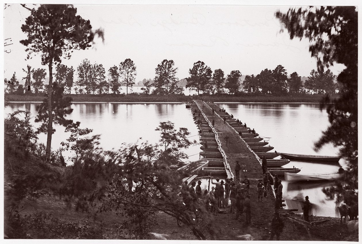 Gebäudequartiere in Fort Brady, ca. 1865 (Albumin-Silberdruck von Glasnegativ) von American Photographer